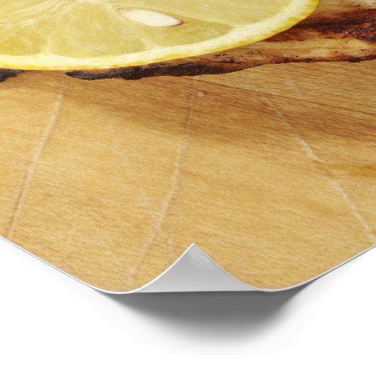 焼き鳥の胸肉 ポスター (角)