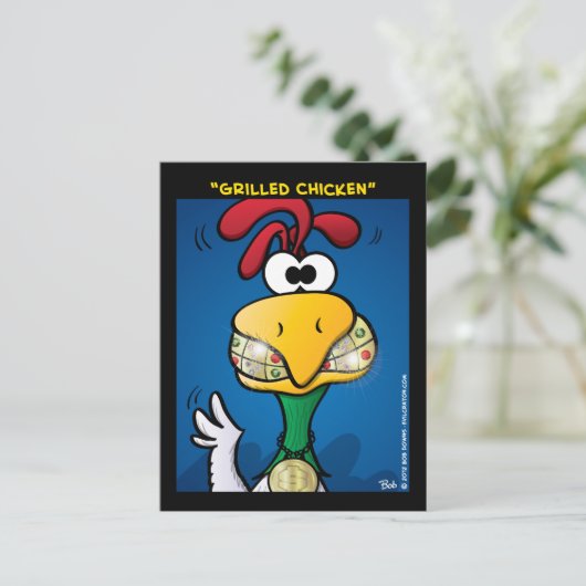 「焼き鳥」 ポストカード (スタンド正面)