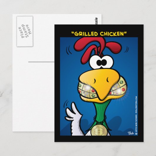 「焼き鳥」 ポストカード (正面/裏面)