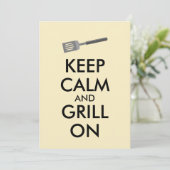 焼くことはバーベキューのへらの平静そしてグリルを保ちます 招待状 (スタンド正面)