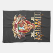 焼くのが大好きな女性のためのグリルの愛人 キッチンタオル (横)