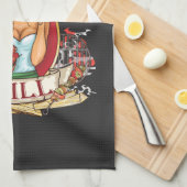 焼くのが大好きな女性のためのグリルの愛人 キッチンタオル (四つ折り)