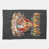 焼くのが大好きな女性のためのグリルの愛人 キッチンタオル (横)