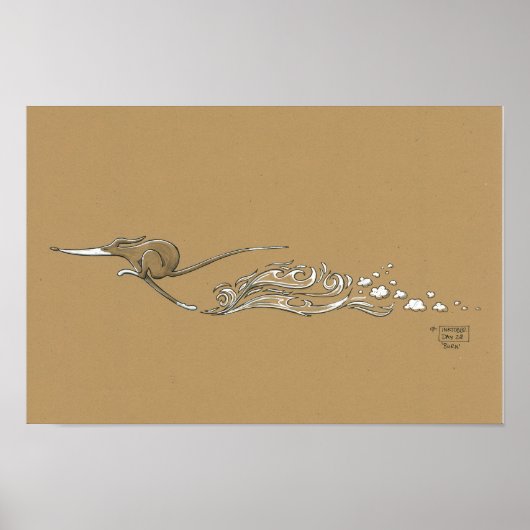 「焼く」 ポスター (正面)