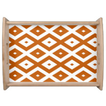 焼けたオレンジと白のダイヤモンドパターン