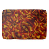 焼けたオレンジのタイのインターレース、スカルプト効果 バスマット (正面)