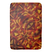 焼けたオレンジのタイのインターレース、スカルプト効果 バスマット (正面縦)