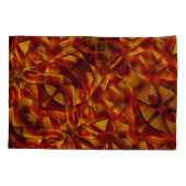 焼けたオレンジのタイのインターレース、スカルプト効果 枕カバー (裏面-左)