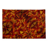 焼けたオレンジのタイのインターレース、スカルプト効果 枕カバー (裏面-右)