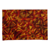 焼けたオレンジのタイのインターレース、スカルプト効果 枕カバー (正面右)