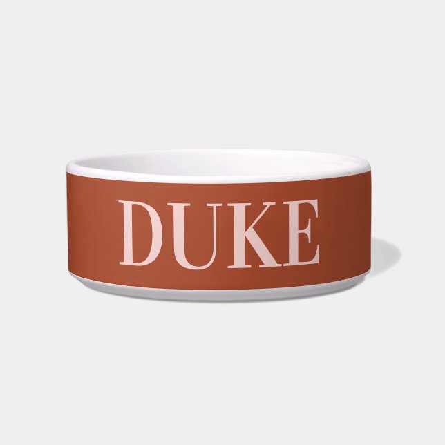 焼けたオレンジペット ボウル (正面)