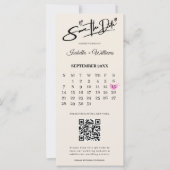 焼けたオレンジボホテラコッタウェディング日付を保存 (正面)