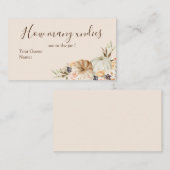 焼けたオレンジ色のカボチャフローラ何個のアンダイが囲む エンクロージャーカード (正面/裏面)