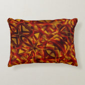 焼けたオレンジ色のテープのインターレース、スカルプト効果 アクセントクッション (正面)