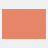 焼けたシエナ無地のカラー ラッピングペーパーシート (正面)