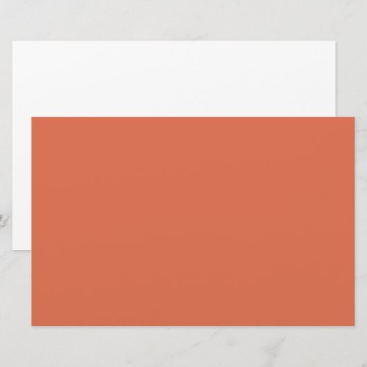 焼けたシエナ 便箋 (正面/裏面)