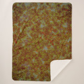 焼けたストリークとステンドチェス シェルパブランケット (正面)