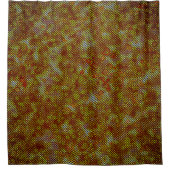 焼けたストリークとステンドチェス シャワーカーテン (正面)