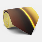 焼けたベージュの上に曲がった滑らかな金色の線 ネクタイ (ロール)