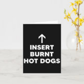 焼けたホットドッグを挿入Summer Bbq Hot Dog カード (黄色い花)