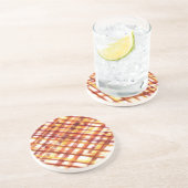 焼けた格子縞 コースター (側面)