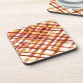 焼けた格子縞 コースター (左側)