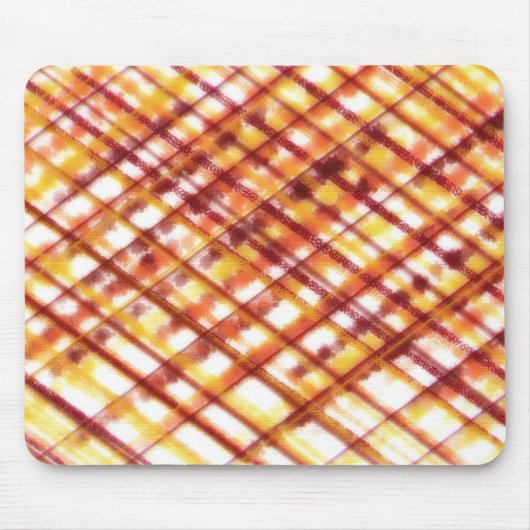 焼けた格子縞 マウスパッド (正面)