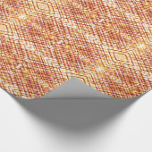 焼けた格子縞 ラッピングペーパー (角)