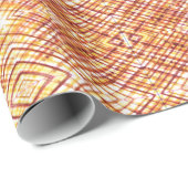 焼けた格子縞 ラッピングペーパー (ロールコーナー)