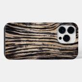 焼けた樹皮テクスチャー iPhoneケース (裏面横)
