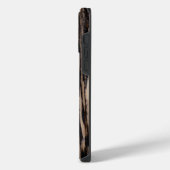 焼けた樹皮テクスチャー iPhoneケース (左側面)
