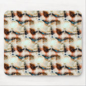 焼けた色と沈んだ色のベージュのテクスチャー マウスパッド (正面)