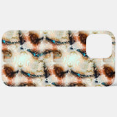 焼けた色と沈んだ色のベージュのテクスチャー Case-Mate iPhoneケース (裏面 / 右)