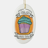 焼けることを行っているパン屋 セラミックオーナメント (右)