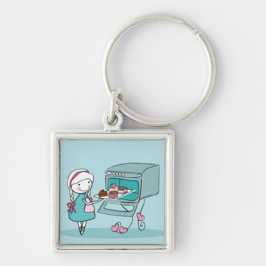 焼けること キーホルダー (正面)