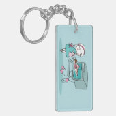 焼けること キーホルダー (正面左)