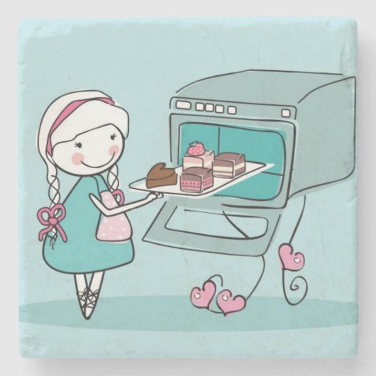 焼けること ストーンコースター (正面)