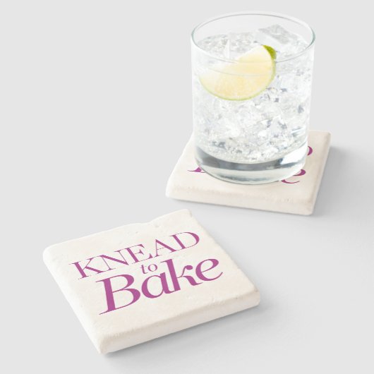 焼けるために練って下さい ストーンコースター (横)