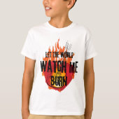 焼けるのを見る Tシャツ (正面)