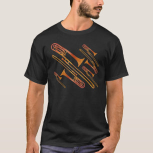 焼けるように暑いトロンボーン Tシャツ