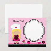 焼けるパーティーのサンキューカード サンキューカード (正面/裏面)