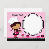 焼けるパーティーのサンキューカード サンキューカード (正面/裏面)