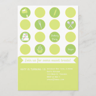 焼けるパーティーの誕生日の招待状 招待状