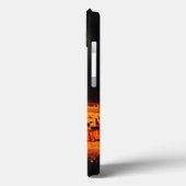 焼ける砂漠の太陽とエジプトのギザピラミッド Case-Mate iPhoneケース (裏面 / 左)