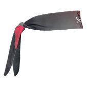 焼ける雲、霧、山の空のモノグラム タイヘッドバンド (回転270)