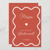 焼けオレンジは私の花嫁の提案になる 招待状 (正面/裏面)