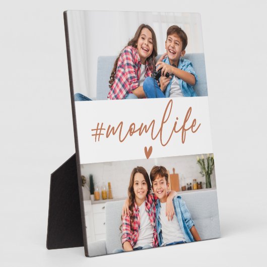 焼けオレンジ色のハッシュタグモンライフ2写真カスタム フォトプラーク (側面)