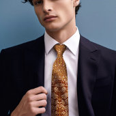 焼けオレンビクトリアンジ時代のフローラスノーベリーメンズ ネクタイ