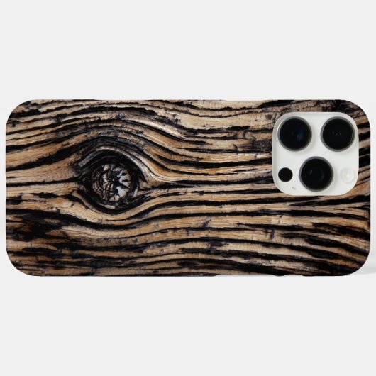 焼け木の樹皮の質感 Case-Mate iPhoneケース (裏面 (横))