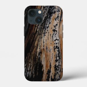 焼け木の樹皮の質感 iPhone 13 MINIケース